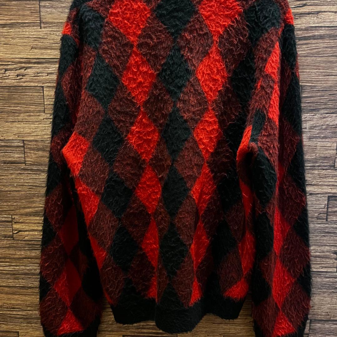最終値下げ Supreme Brushed Argyle Cardigan