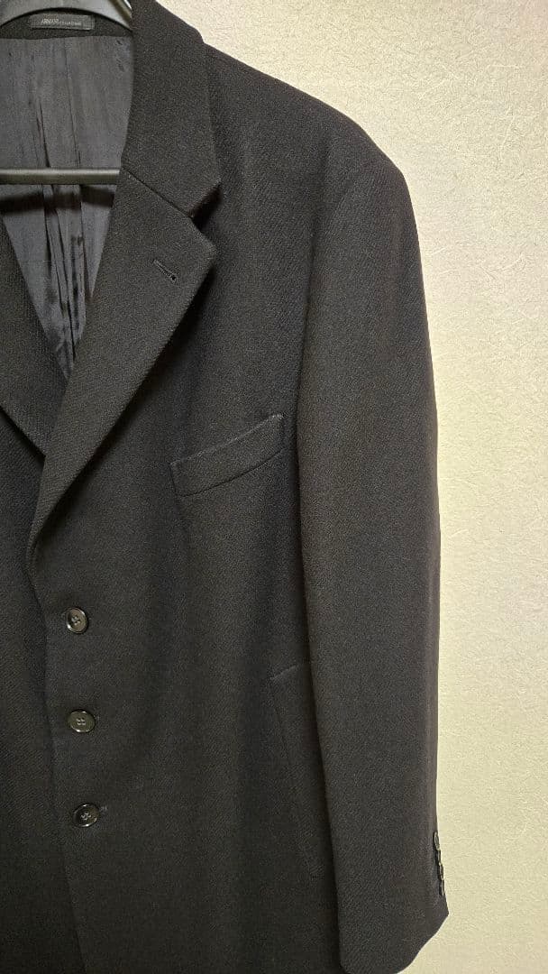 アルマーニ　ARMANI COLLEZIONI カシミヤ混チェスターコート