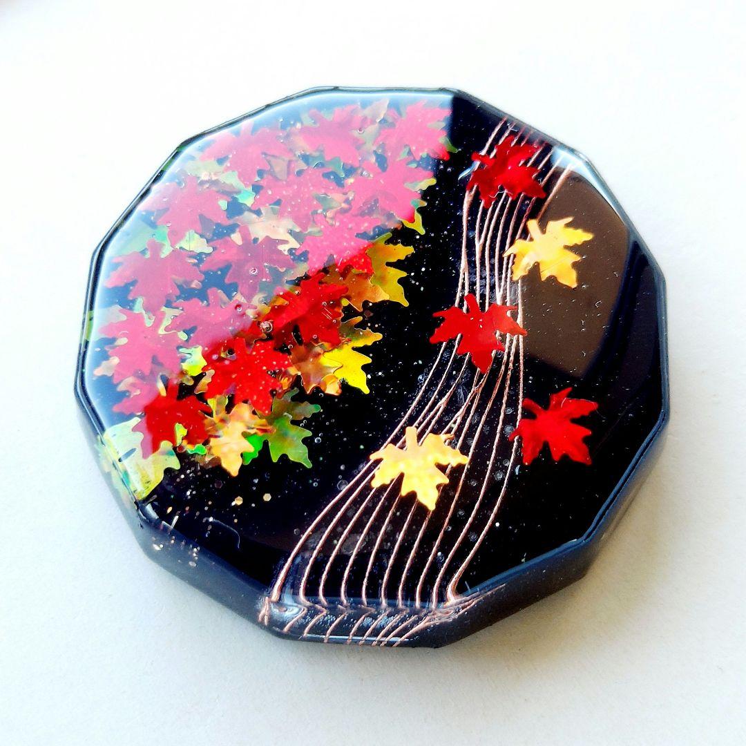 【1631】レジン　紅葉　ヘアゴム　ポニーフック　ブロ―チ　ハンドメイド