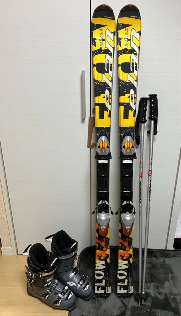 Elan スキーセット 板150㎝　ノルディカ　スピードマシン110