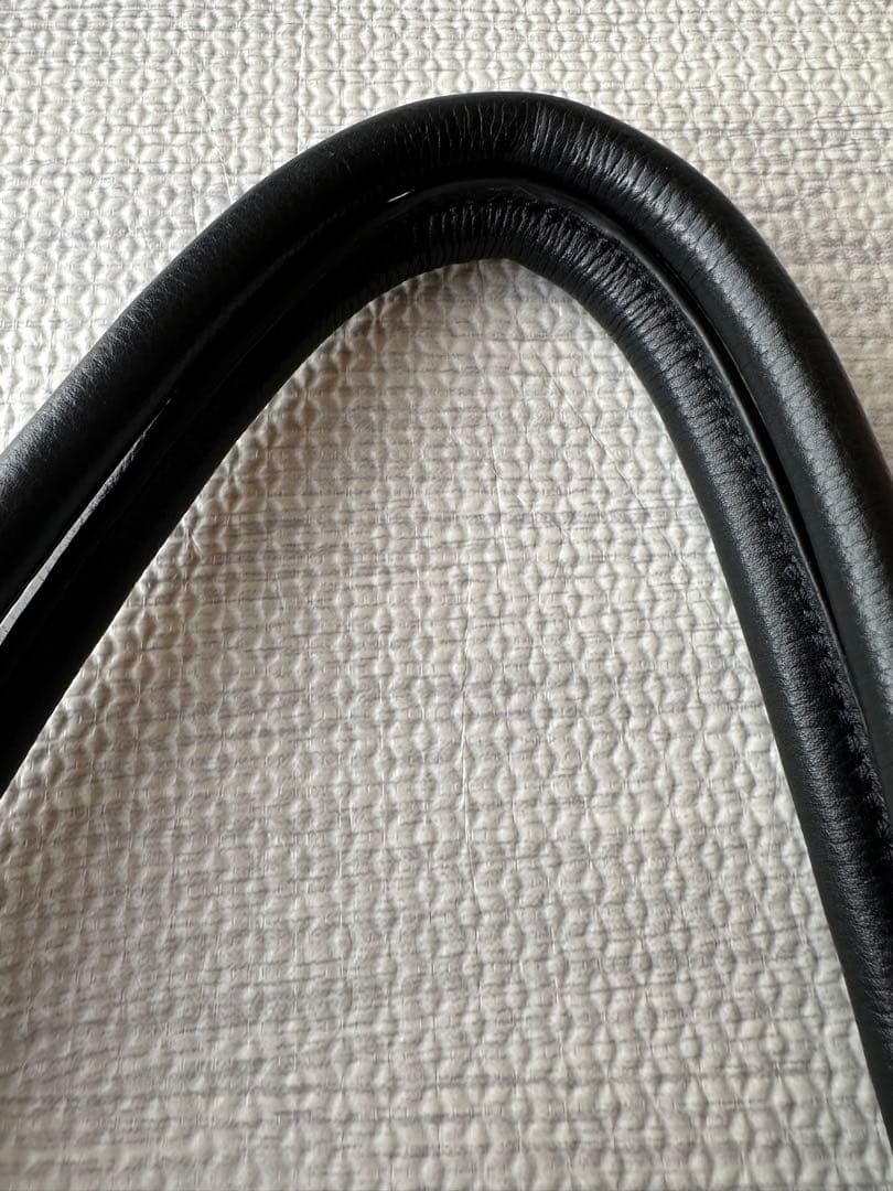 beams ブラック大容量　肩がけトートバッグ