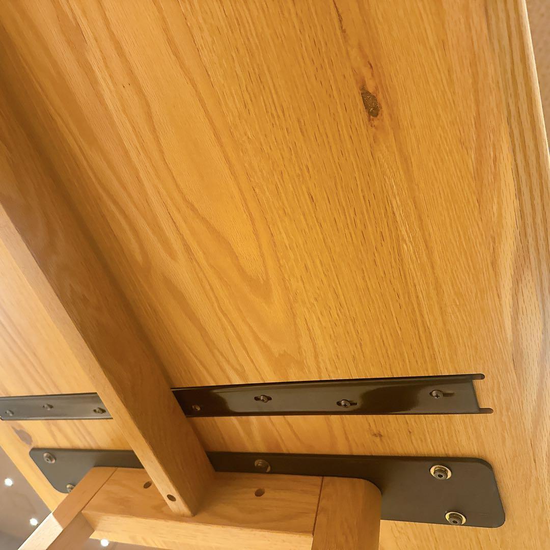 【美品】ACTUS SOUP Aレッグ 160cm オーク材 ナチュラル 北欧