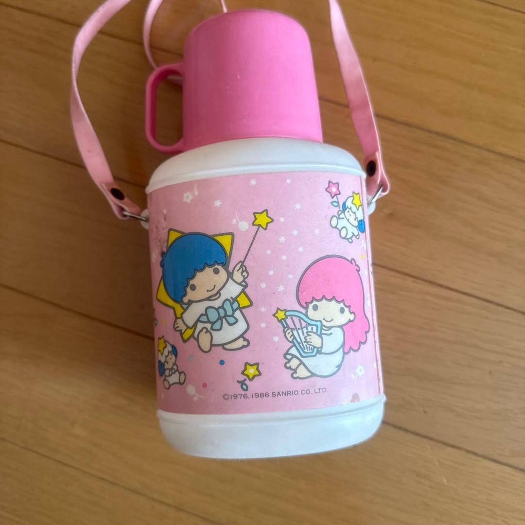 昭和レトロ　サンリオ　キキララ　水筒　コップ付き　昭和