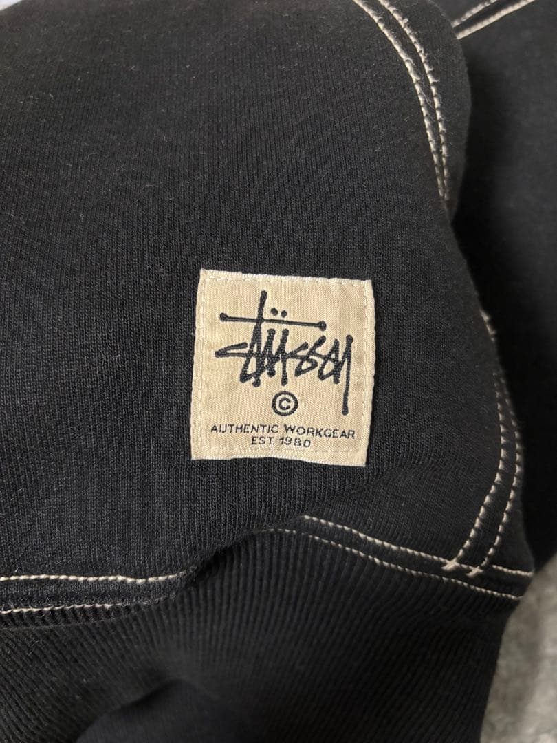 トップス Stussy DOUBLE FACE LABEL ZIP HOODIE