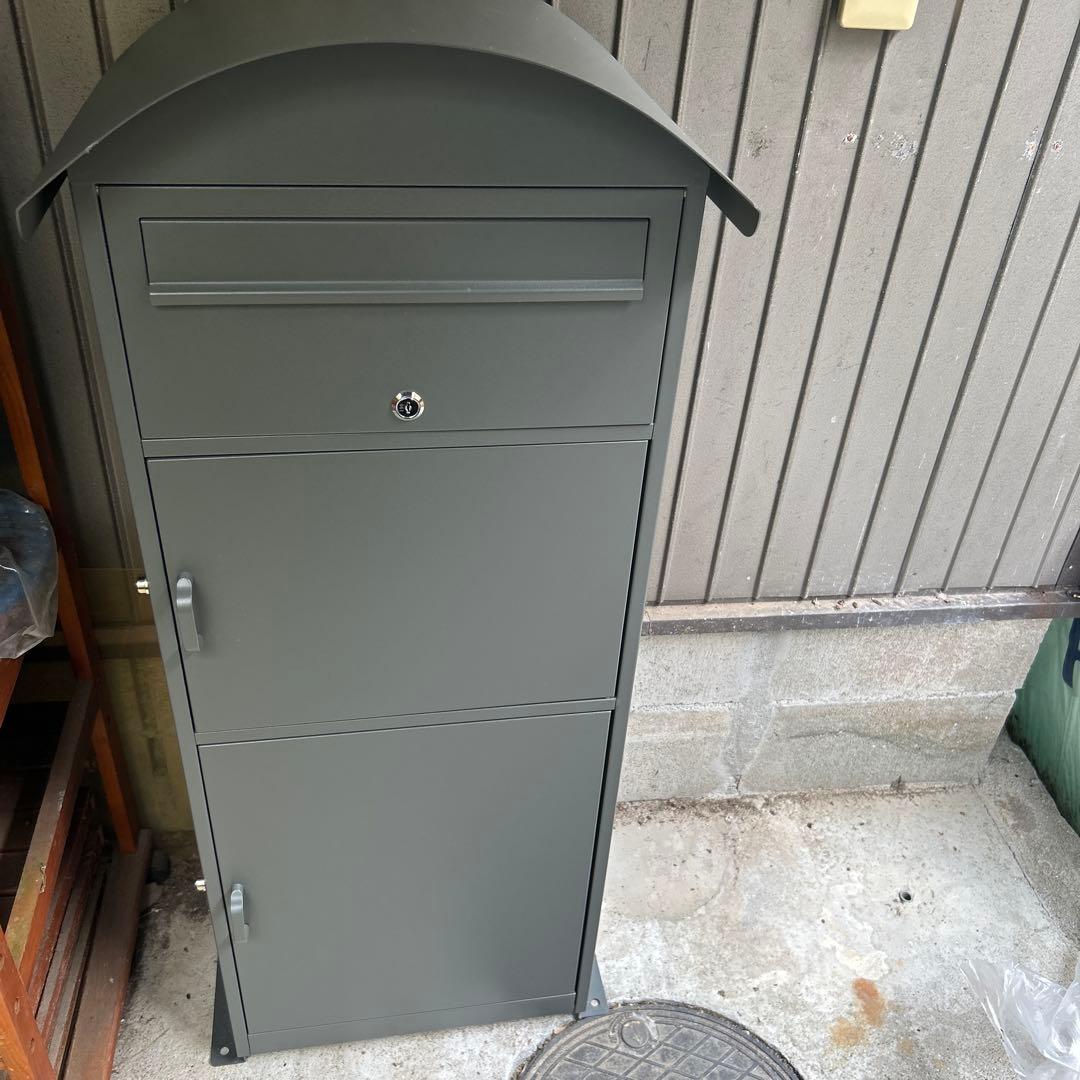 新品未使用⭐︎ Liebe宅配ボックス ポスト 宅配BOX グレー
