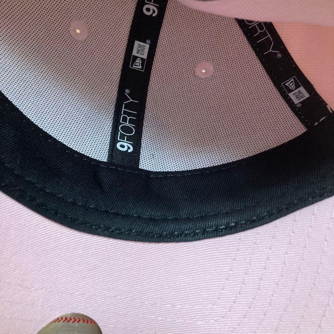 newera 9FORTY ピンク ラインストーン ヤンキース キャップ 新品