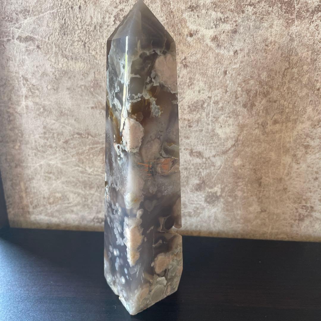 黒花瑪瑙　タワー　天然石