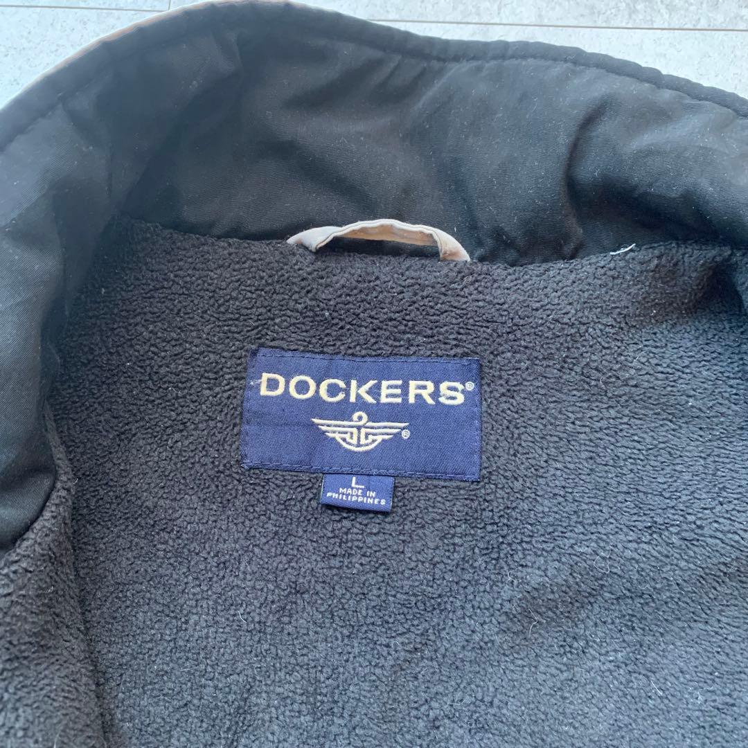 00s DOCKERS ウォームアップジャケット USA 古着 ナイロン グレー