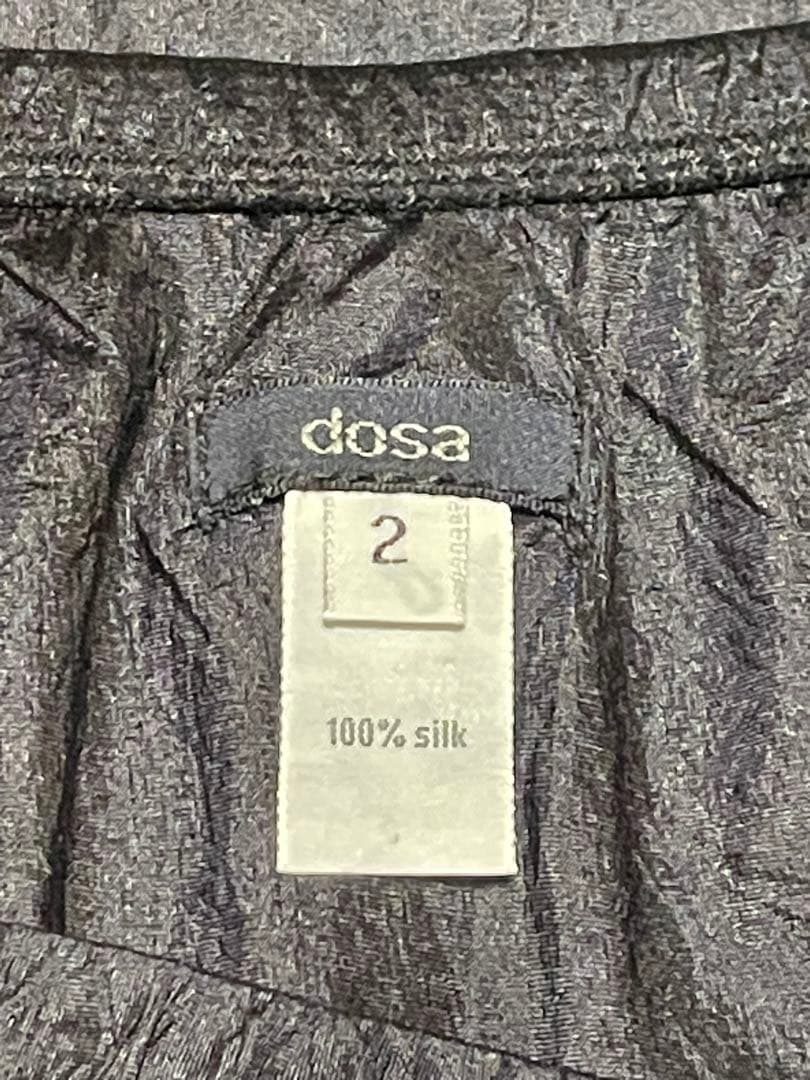 みっちさん専用　DOSA 黒　シルク100% ドーサ　ラッフル　スカート