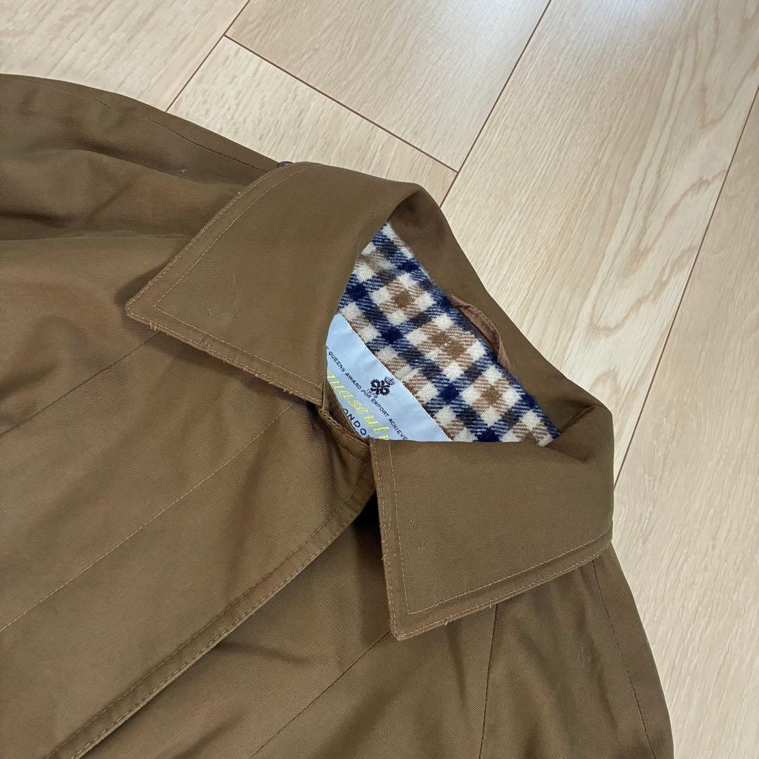 稀少80s ハロッズ別注 英国製【Aquascutum】クラシックトレンチコート