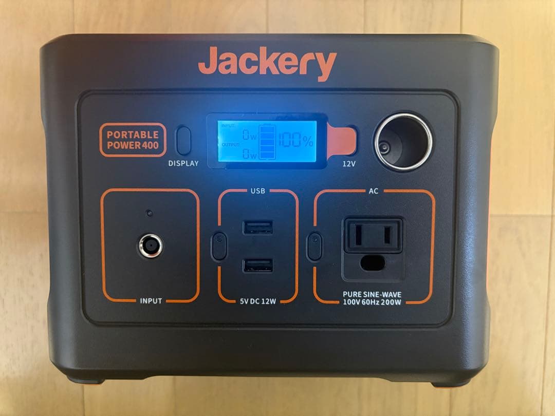 Jackery ポータブル電源400(ソーラーパネル無し)