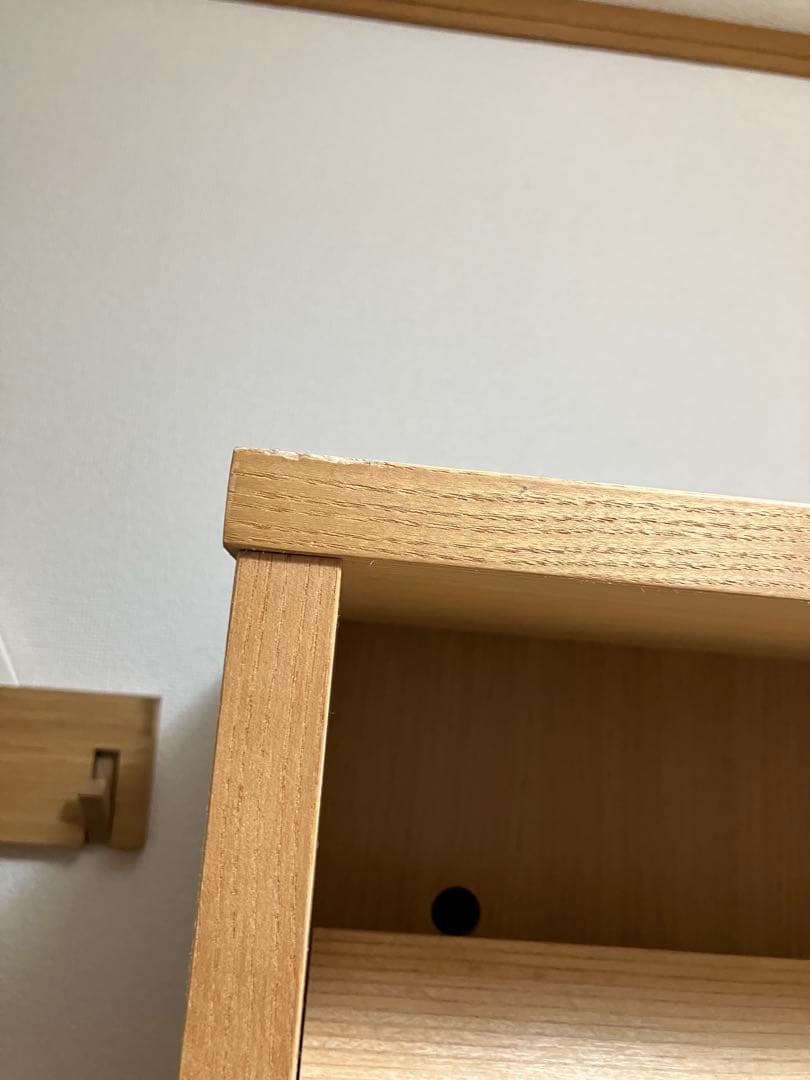 ろ*く様 MUJI 無印良品 本棚 飾り棚　薄型　② 送料込み