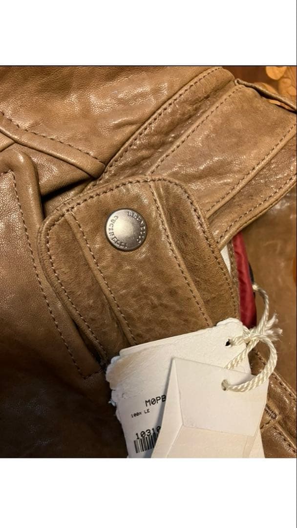 ブルネロクチネリbrunello cucinelli レザーライダースジャケット