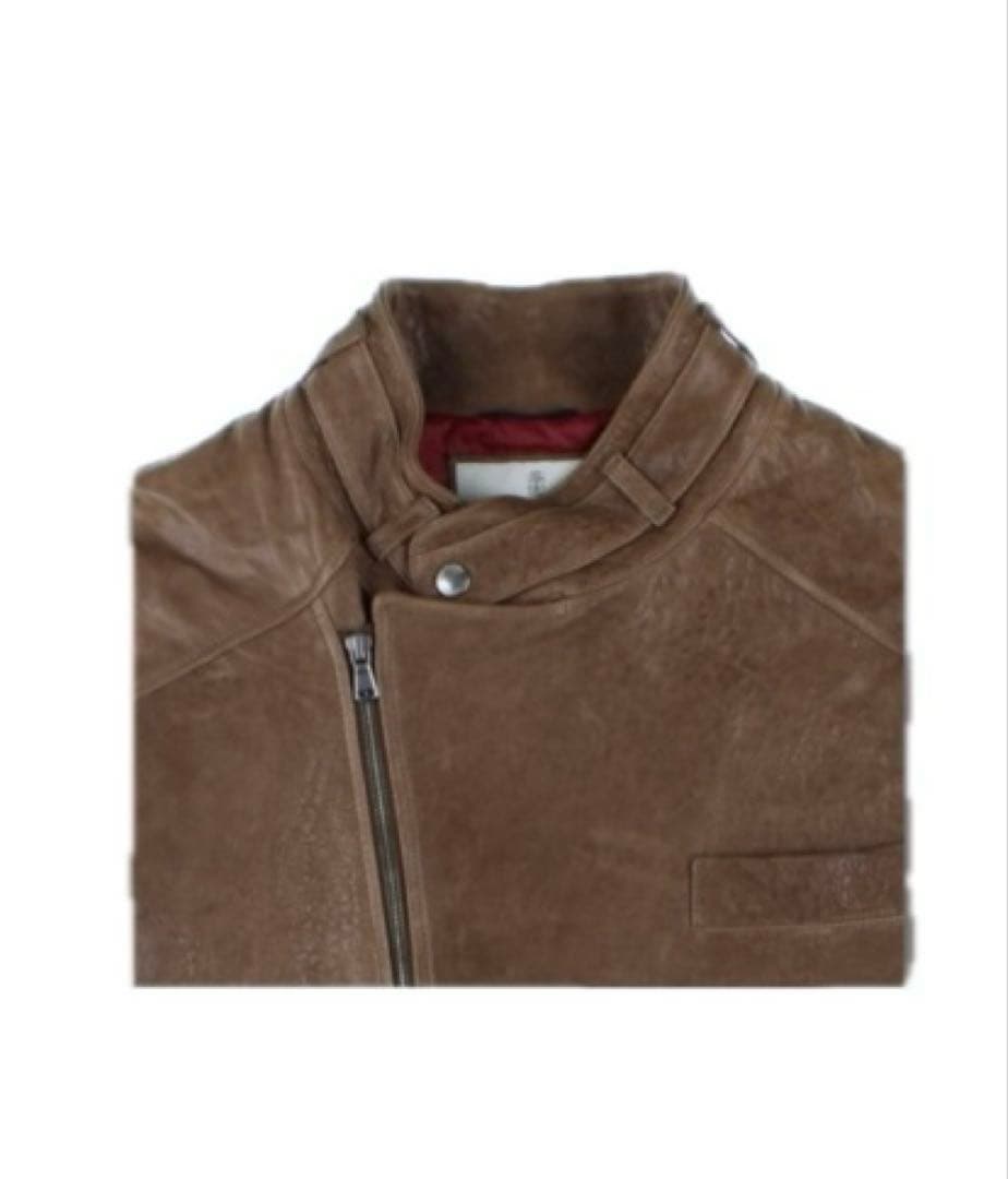 ブルネロクチネリbrunello cucinelli レザーライダースジャケット