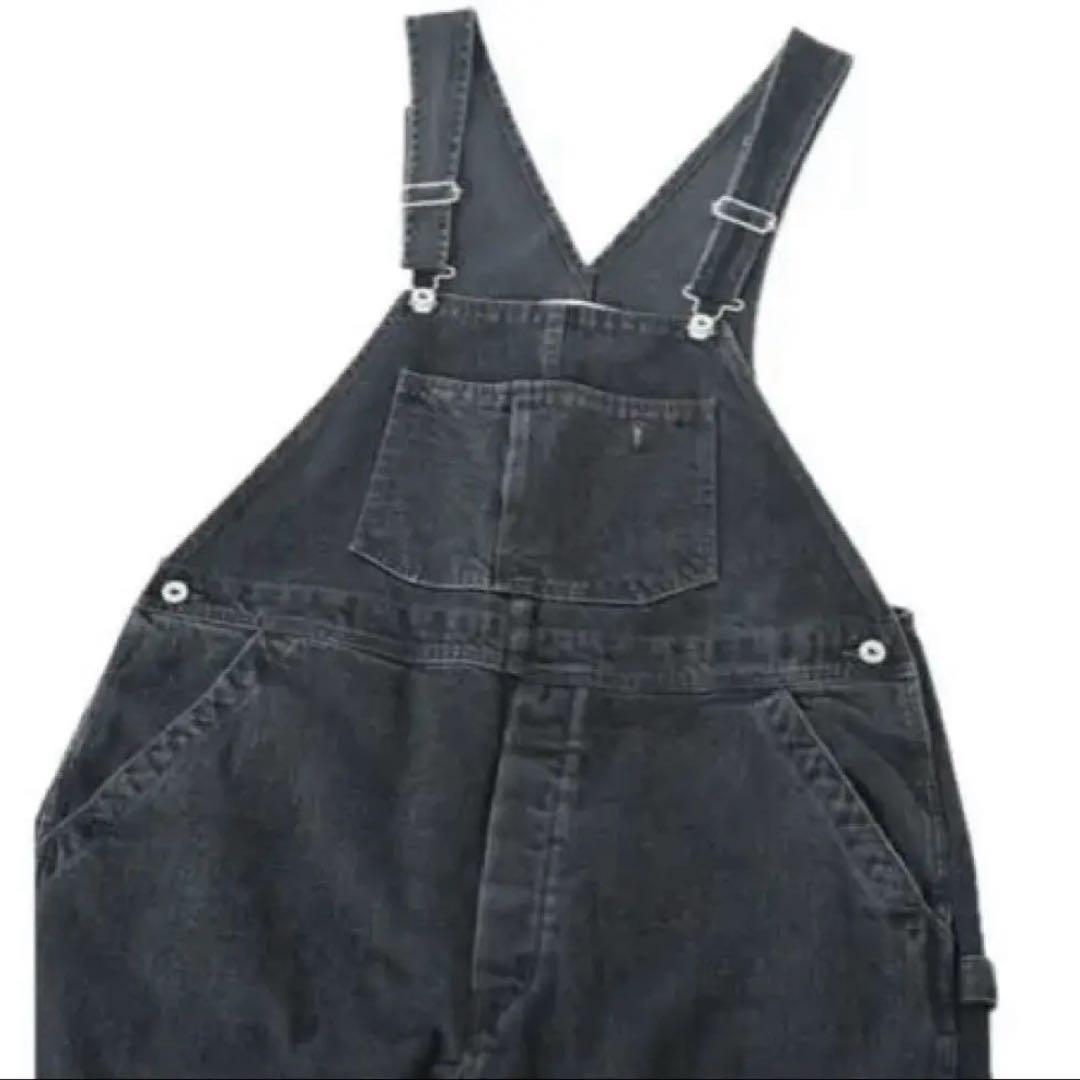 12oz Overall/12オンスオーバーオール　ブラックデニムサロペット