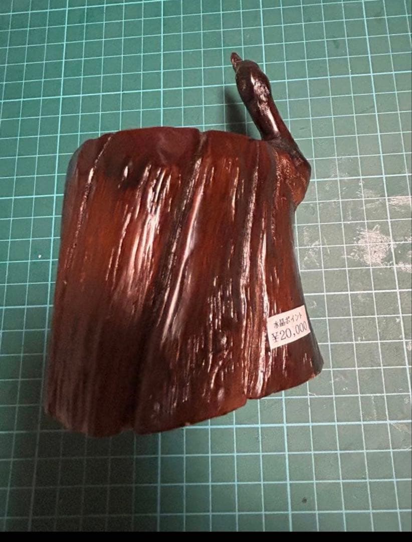 激安‼️訳あり【天然石】高品質 水晶ポイント 木彫り台座付き ❣️定価2万