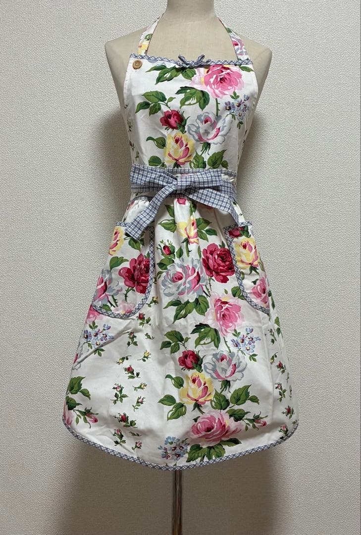 ローラアシュレイ エプロン 薔薇 ローズ