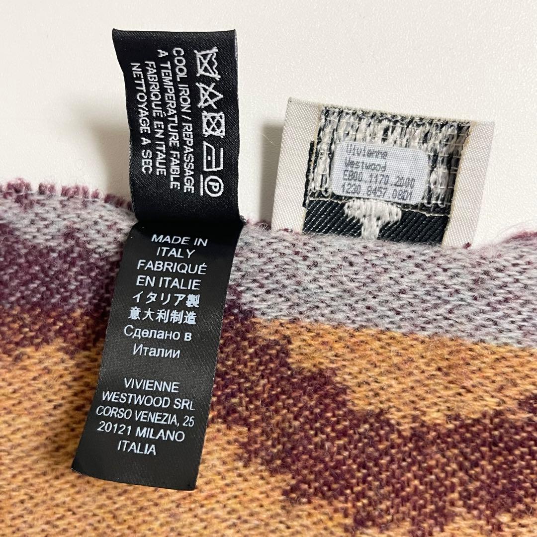 ヴィヴィアン ウエストウッド スクイグル 大判 ストール ウール マフラー