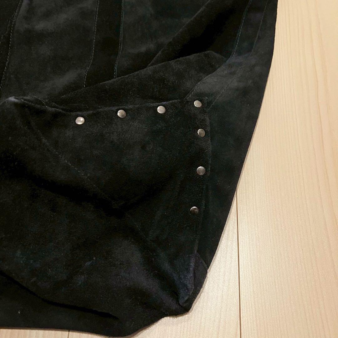 SEVEN BY SEVEN スエード レザー トートバッグ 黒