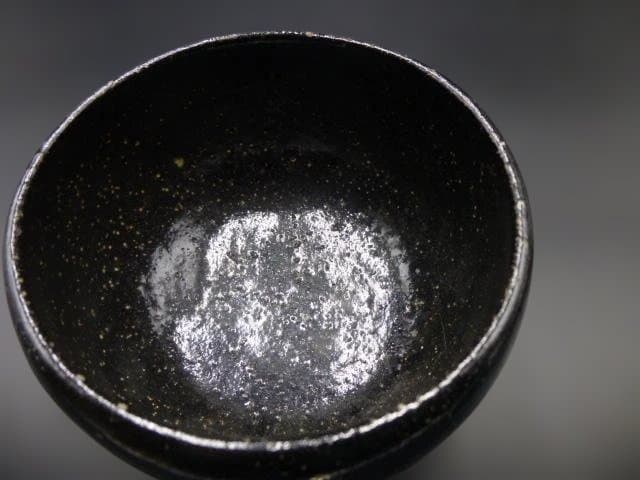 楽吉左衛門　五代　宗入　黒茶碗／銘「無事」／表千家六代　覚々斎極め箱／仕覆