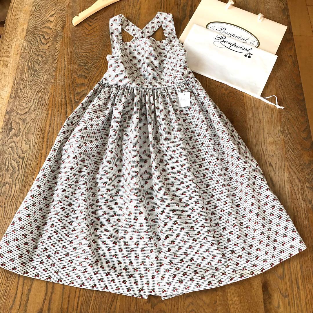 Bonpoint♡チェリー エプロンドレス 8A
