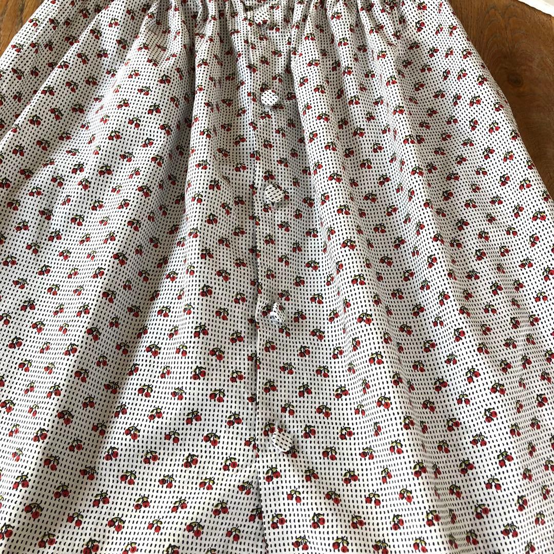 Bonpoint♡チェリー エプロンドレス 8A