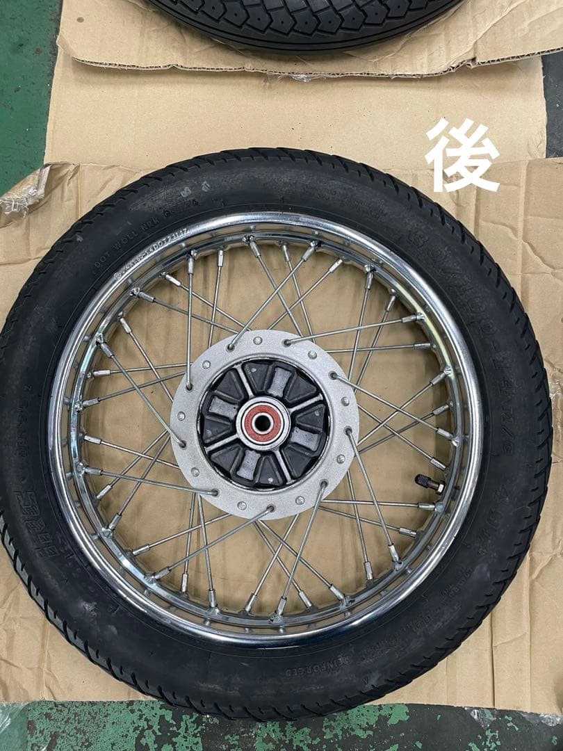 スーパーカブホイールとタイヤ前後セット