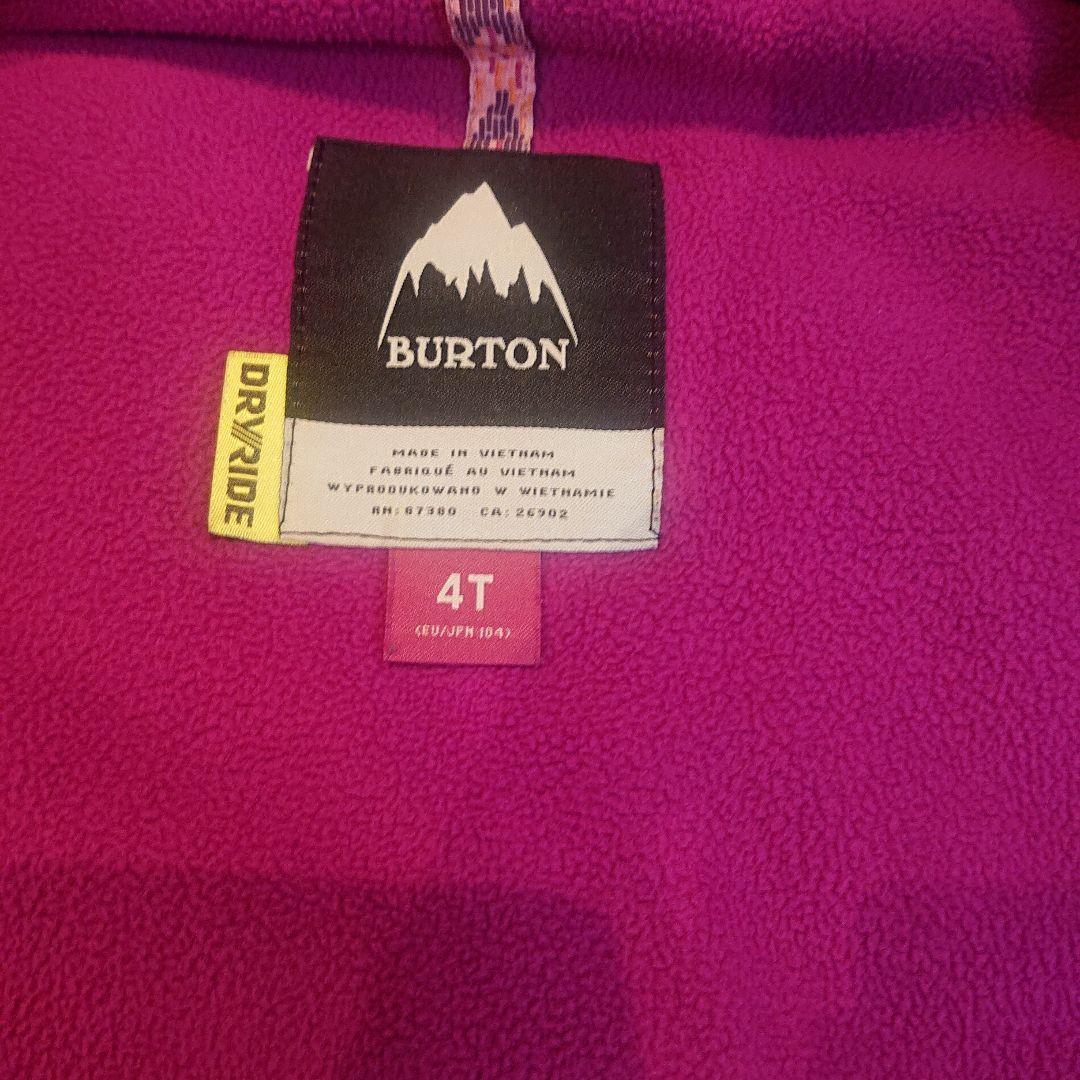 BURTONスノーボードウェアキッズ用 ジャケットとオーバーオールセット