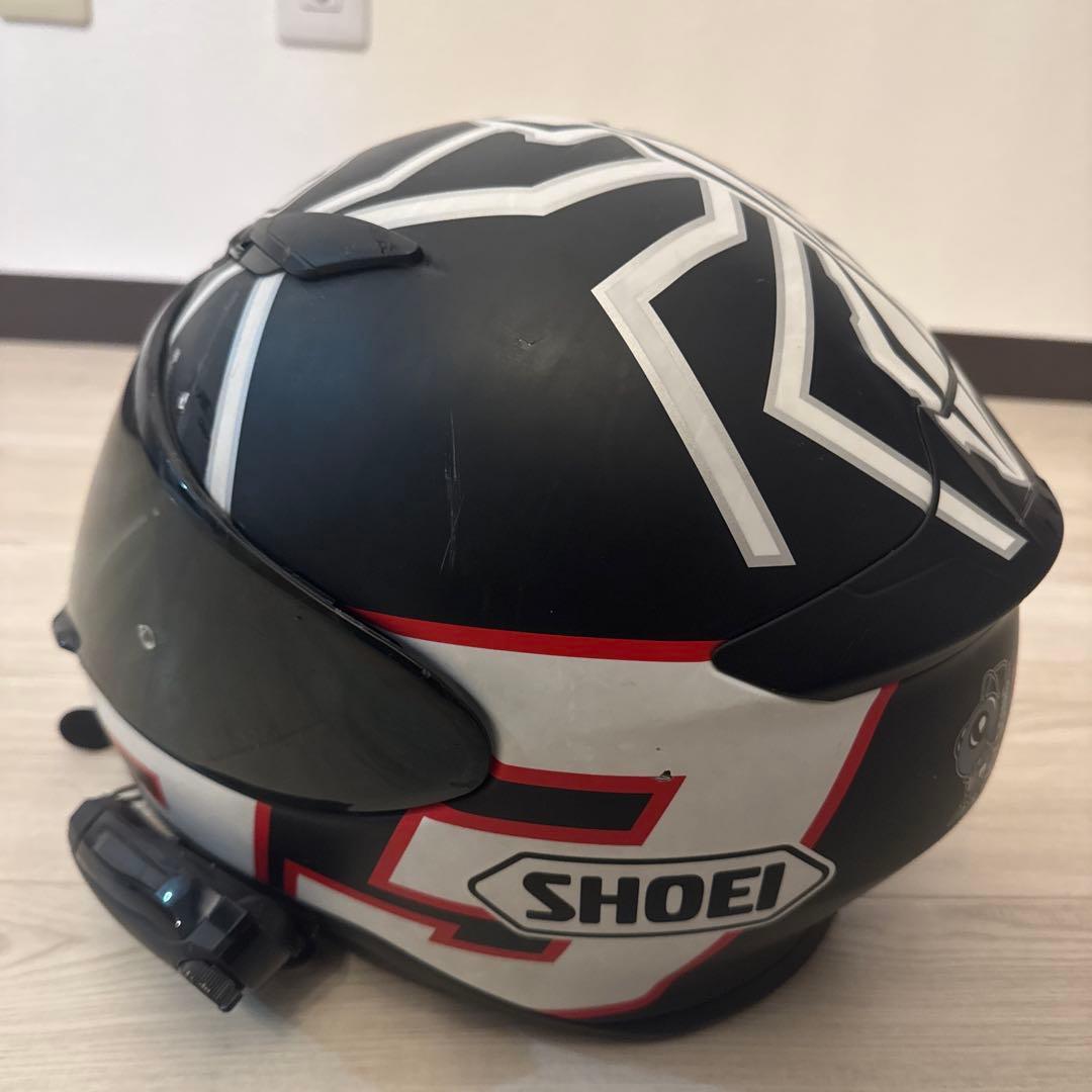 SHOEI Z7 マルケス・モデル Lサイズ シールド+ビーコム