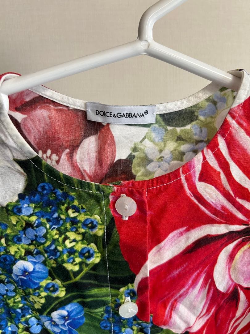 Dolce & Gabbana フラワープリント 半袖ワンピース