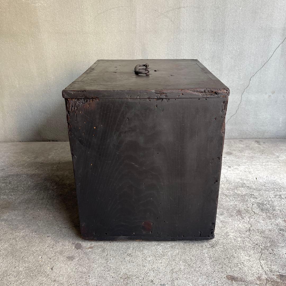 骨董 時代箪笥　船箪笥　銭箱　帳場箪笥　欅製　江戸期　古家具　古道具