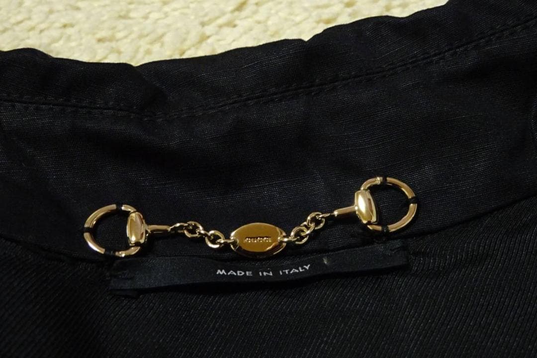 未使用 GUCCI グッチ トレンチ? コート 黒/ブラック 46 丈95㎝　a