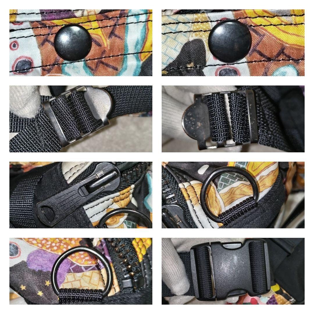 【美品】ポーター×ディーゼル×横尾忠則 コラボ タンカー 総柄 ウエストバッグ