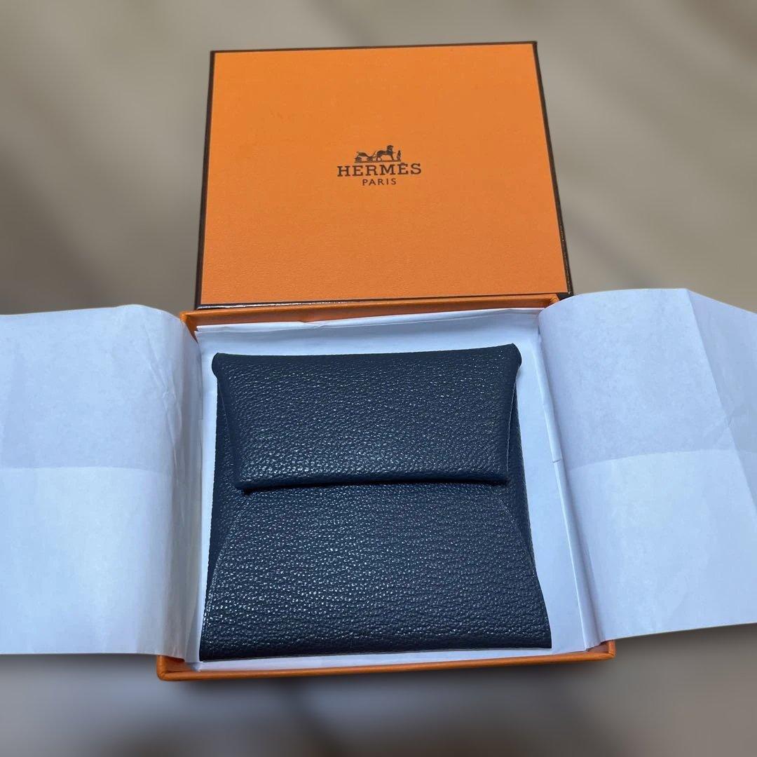 HERMES ダークブルー ケース
