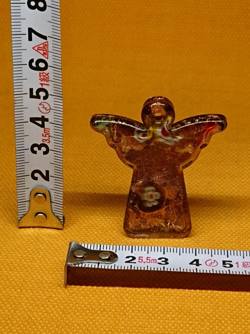 天使　ベネチアングラス　ネックレス　置物　インテリア　工芸品　美術品　A1194