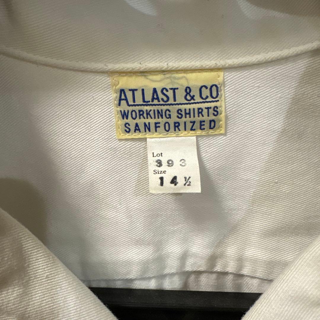 atlast&co アットラスト ワッペンワークシャツ 14 1/2