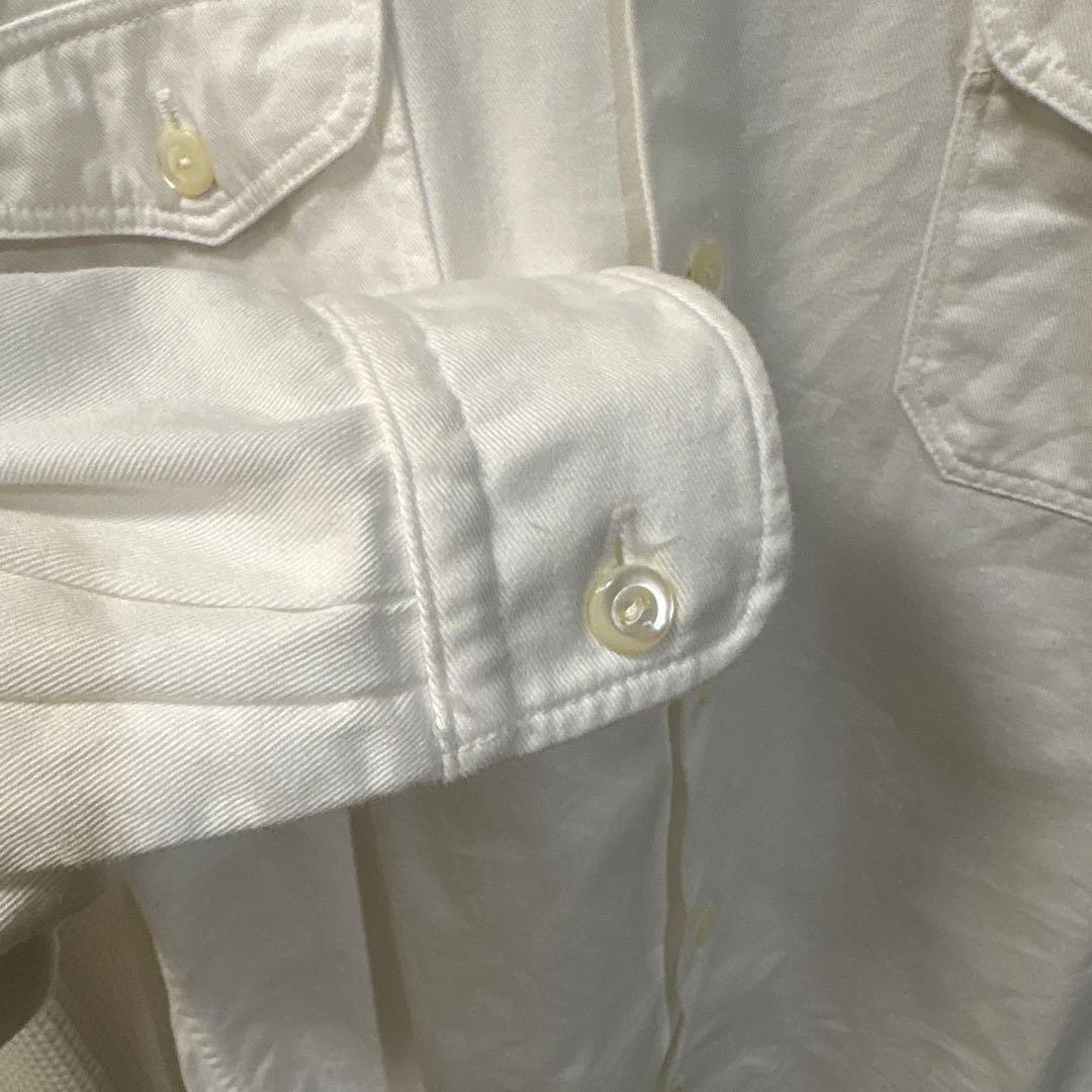 atlast&co アットラスト ワッペンワークシャツ 14 1/2