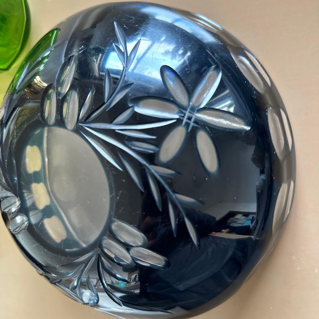薩摩切子　ガラス　大鉢