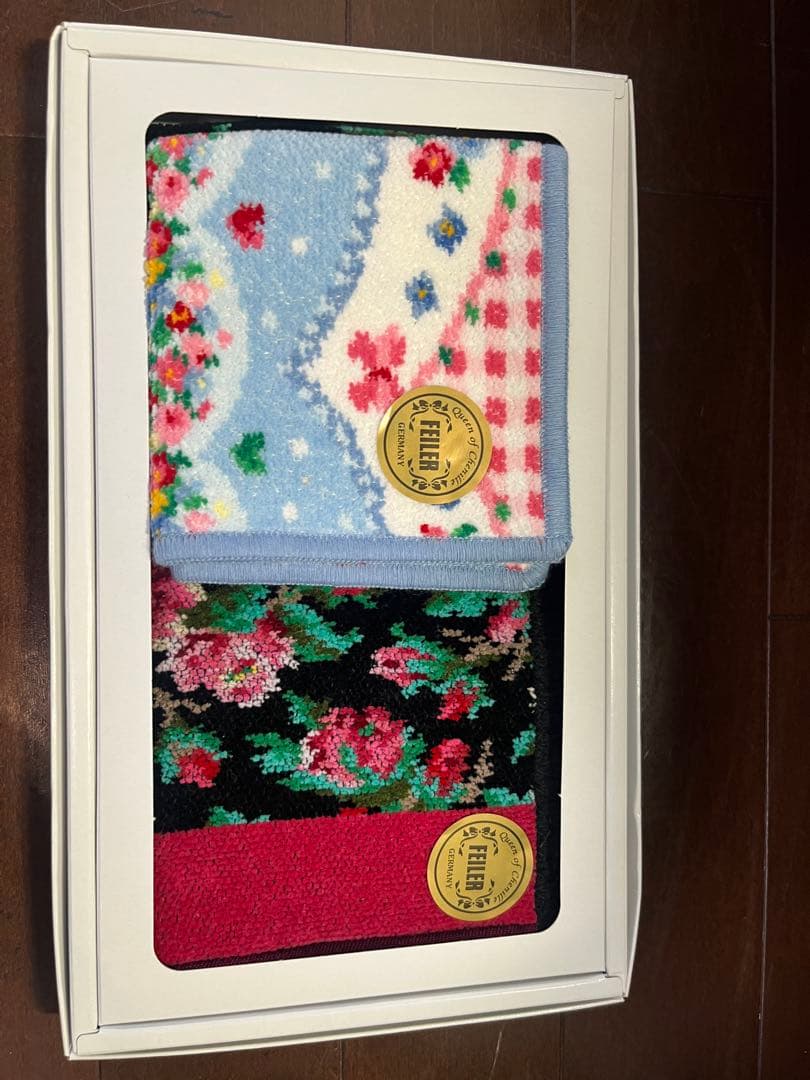 フェイラー　花柄・チェック柄タオルハンカチセット