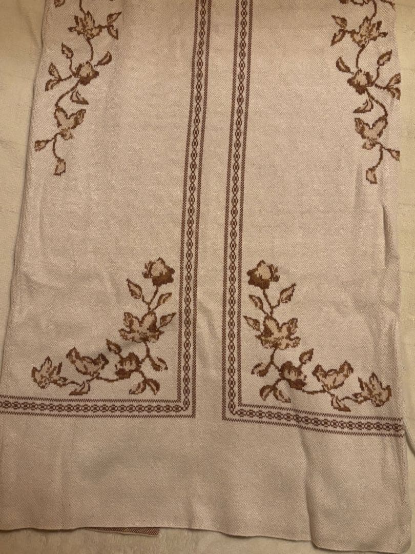 スカート Eaphi scarf motif knit skirt ivory