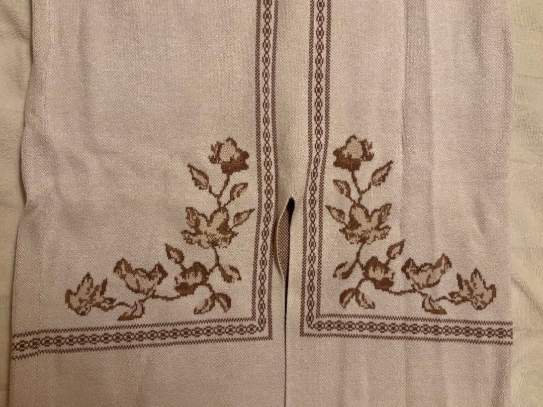 スカート Eaphi scarf motif knit skirt ivory