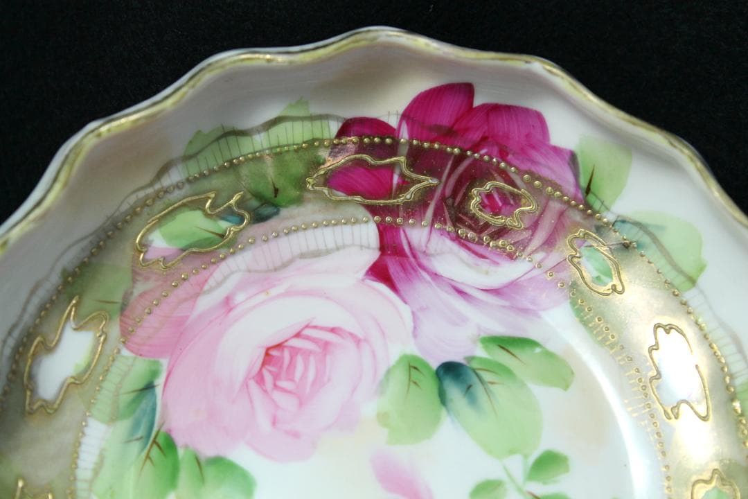 ★オールドノリタケ【メープルリーフ印】ボウル・小皿 猫脚 骨董品