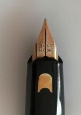 PILOT伸縮式万年筆「パイロットショート」14K黒 ピンクセット