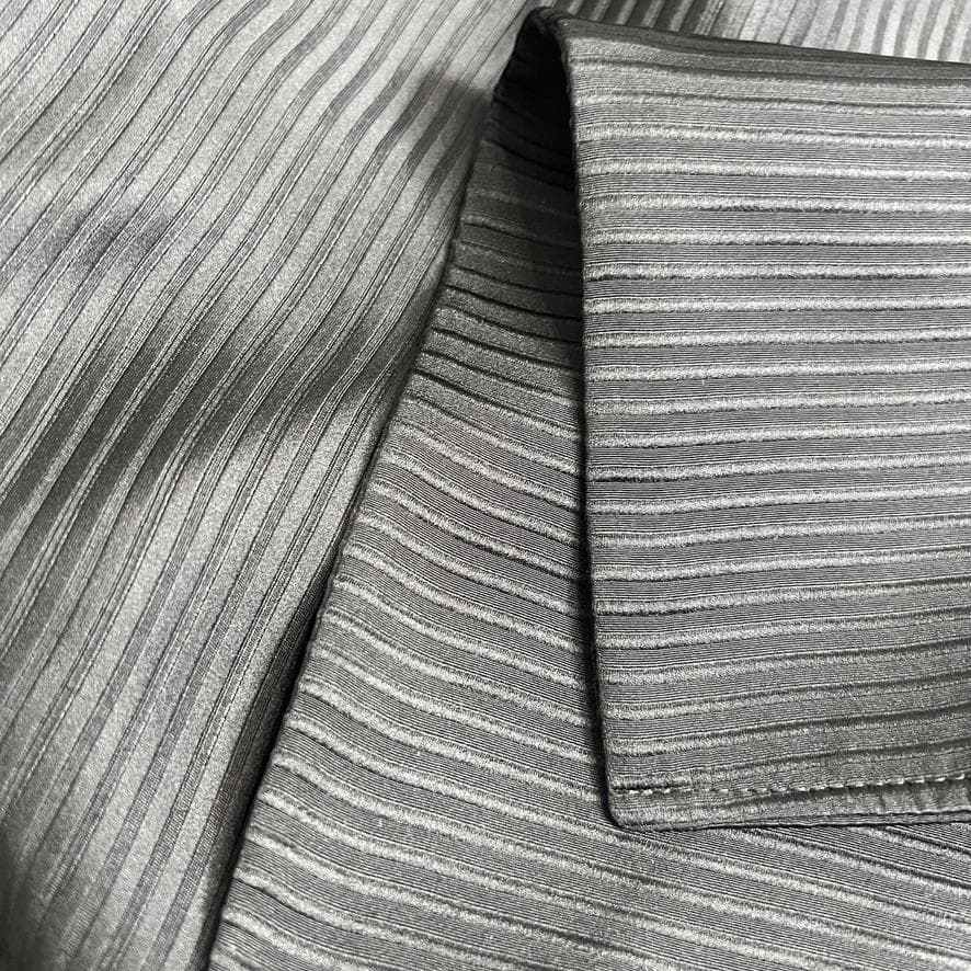 極美品★HERMES★シルク★ダブルフェイス★刺繍ライン★ベルト★コート