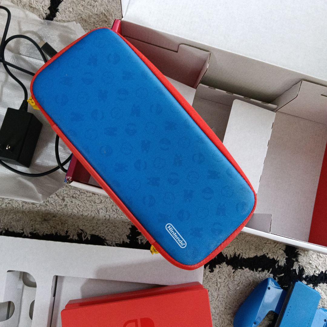 Nintendo Switch 本体 マリオレッドブルーセット 箱ありSDカード