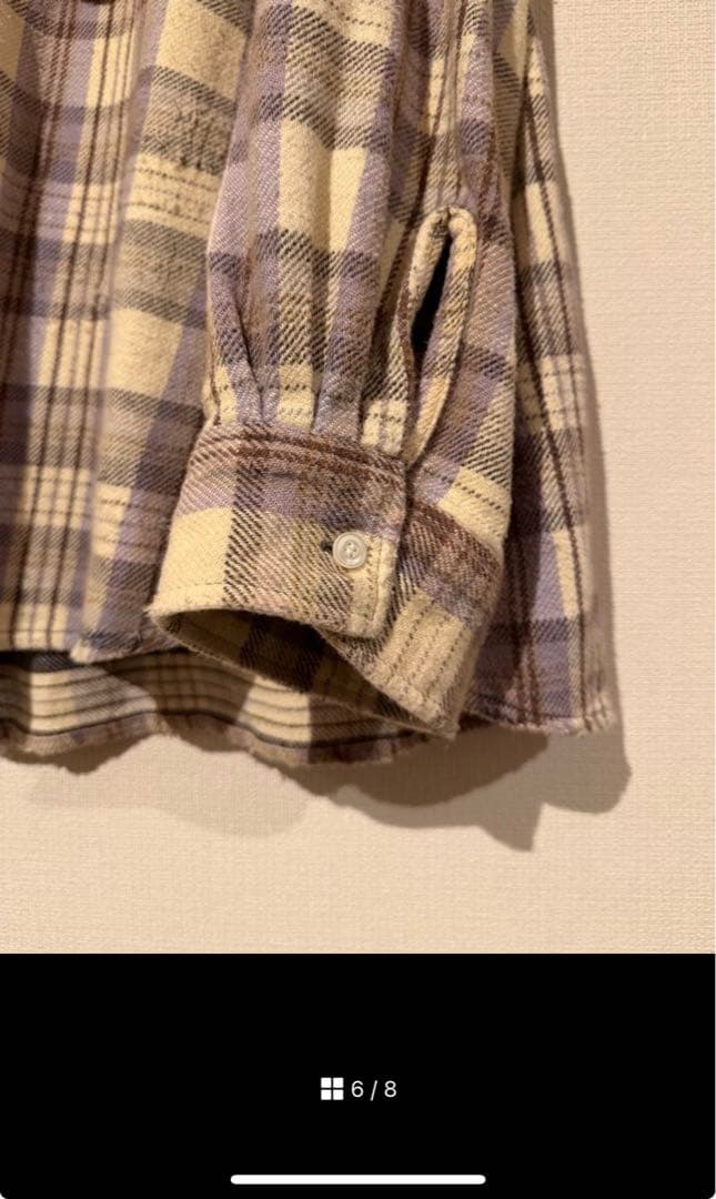 トップス ANCELLM NEL CHECK OVER WORK SHIRT