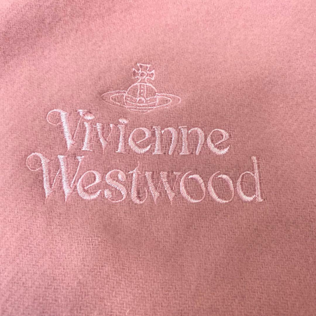 未使用レベル✨Vivienne Westwood あったかウールマフラー　ピンク
