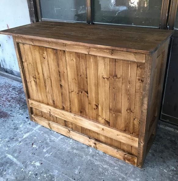 受注製作☆カウンターテーブル【1200】☆カントリー調【ダーク】☆