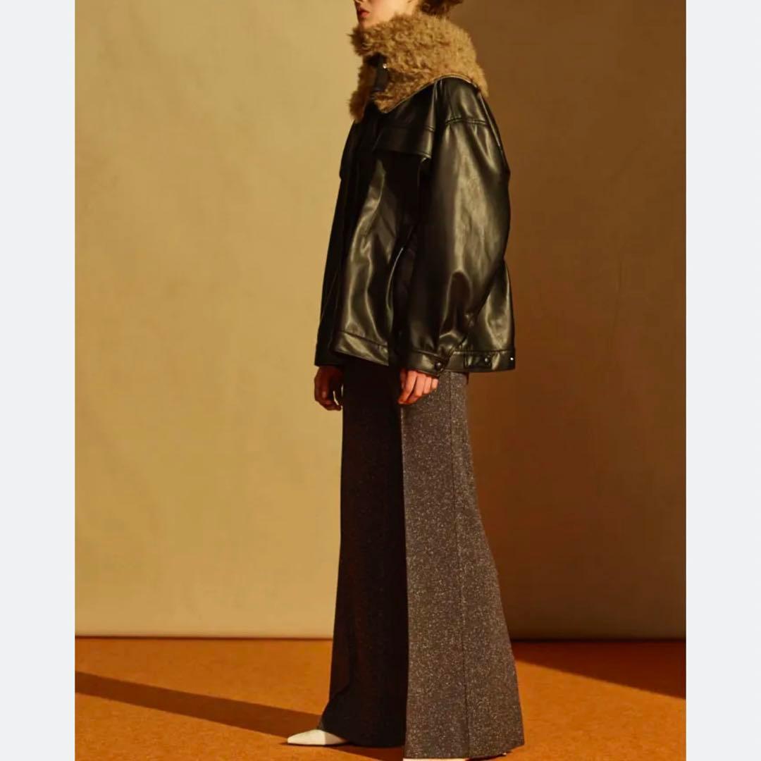 ジャケット・アウター IRENE FUR HOODED LEATHER JACKET