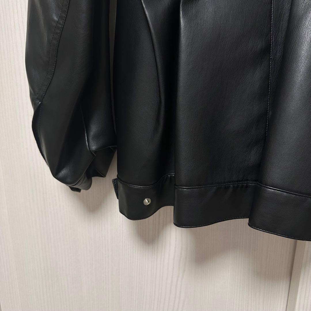ジャケット・アウター IRENE FUR HOODED LEATHER JACKET
